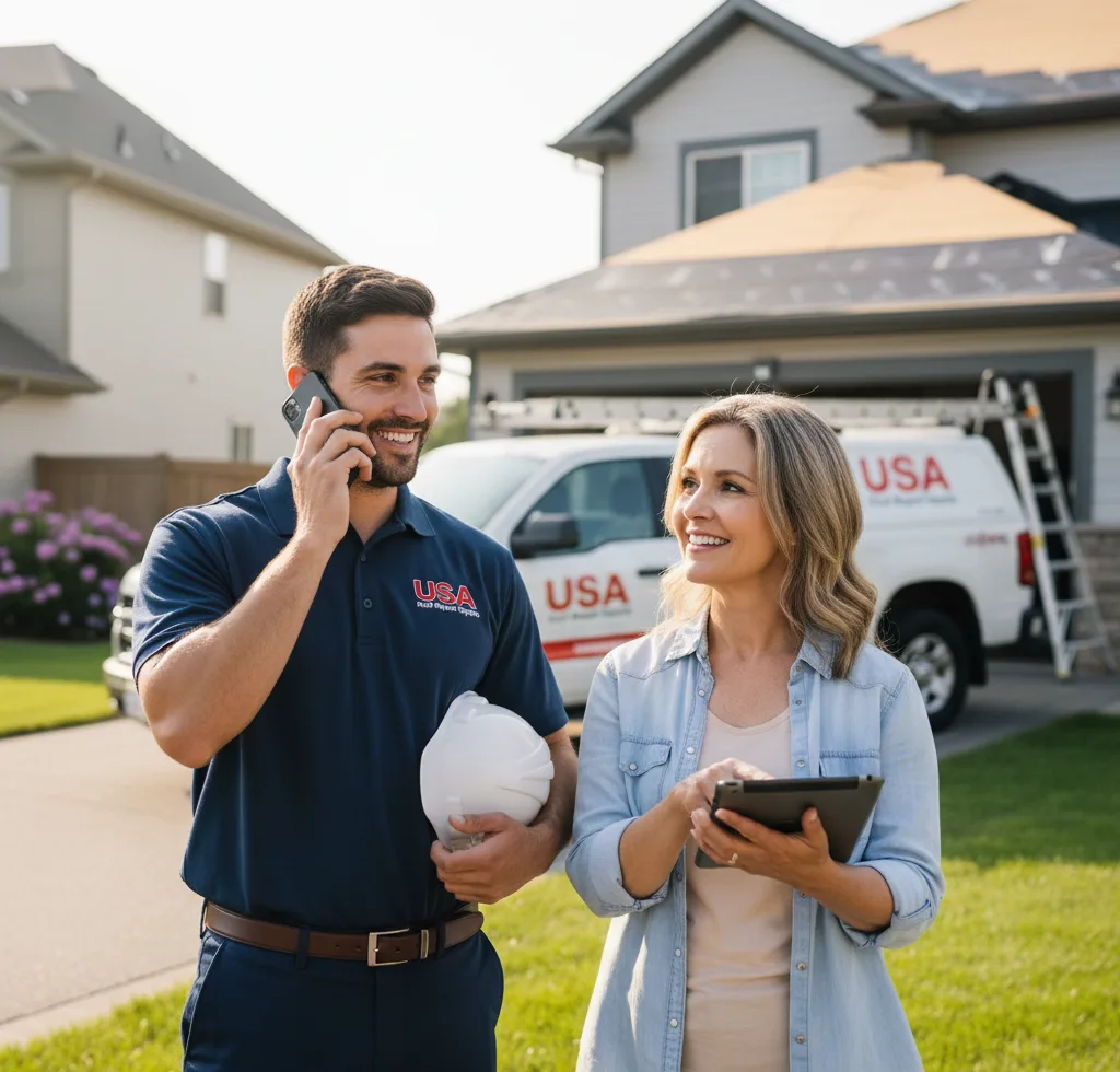 USA Roof Repair Experts customer support in Wayland